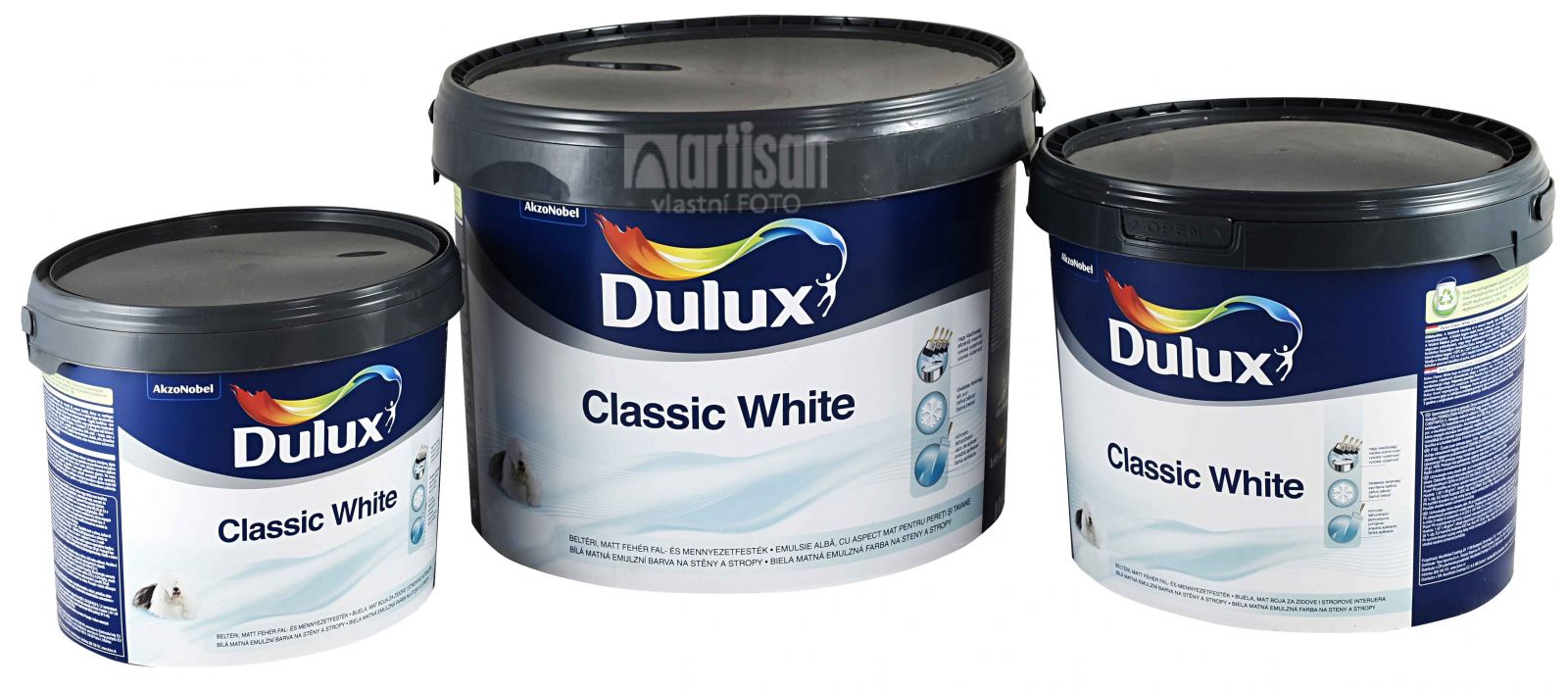 DULUX Classic White - akrylátová maliarska farba do interiéru Biela v objeme 3 l, 5 l a 10 l